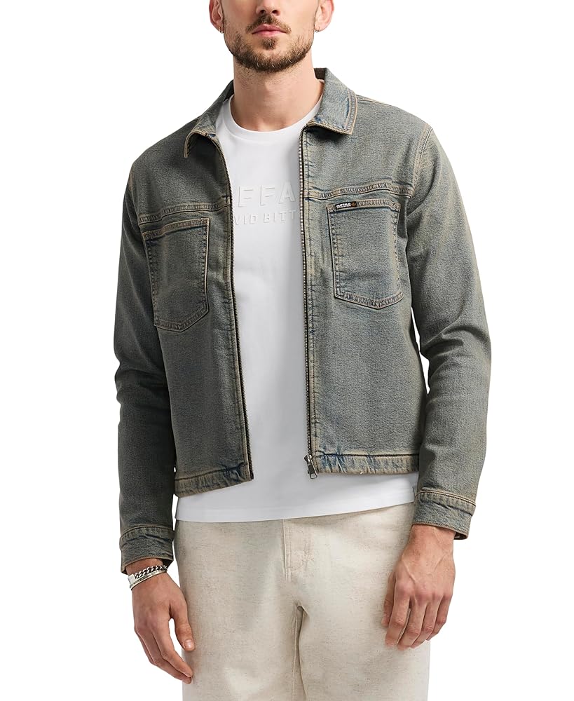 BUFFALO DAVID BITTONミリタリージャケット Buffalo David Bitton Men's Shirt Style Shacket Jacket, Army